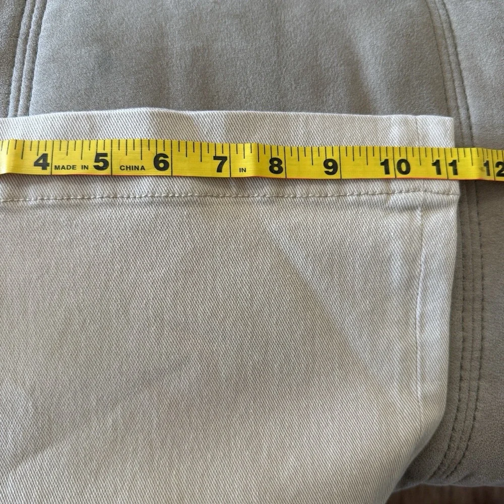 FRYE Anthropologie Womens 12 35x30 Pants Riley Wide Leg Khaki Mid Rise New Tags - Picture 12 of 12